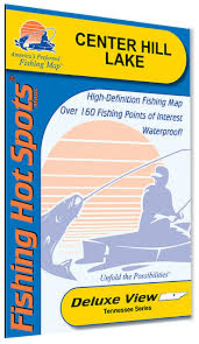 Cover of Center Hill Lake Fishing Map by Fishing Hot Spots