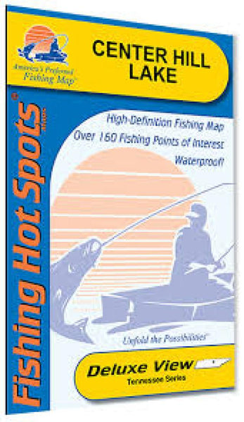 Cover of Center Hill Lake Fishing Map by Fishing Hot Spots