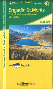 Engadin St. Moritz, Topographical Hiking Map by Edition MPA by Orell Fussli