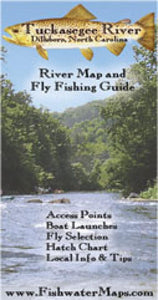 Tuckasegee River NC River Map and Fly Fishing Guide by Fishwater Maps