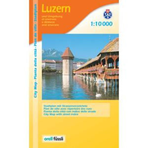 Fribourg City Plan with 9 Surrouding Localities by Edition MPA by Orell Fussli
