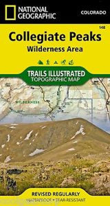 Collegiate Peaks Wilderness, Map 148 by National Geographic