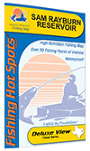Sam Rayburn Reservoir Fishing Map by Fishing Hot Spots