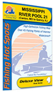 Mississippi River-Pool 21 Fishing Map by Fishing Hot Spots