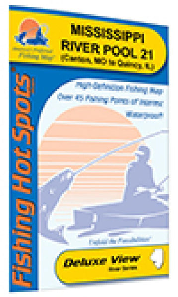 Cover of Mississippi River-Pool 21 Fishing Map by Fishing Hot Spots