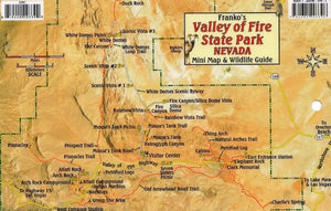Valley of Fire State Park Nevada, Mini Map and Wildlife Card by Frankos Maps Ltd.
