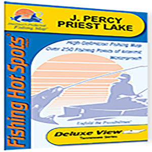 J. Percy Priest Lake Fishing Map by Fishing Hot Spots