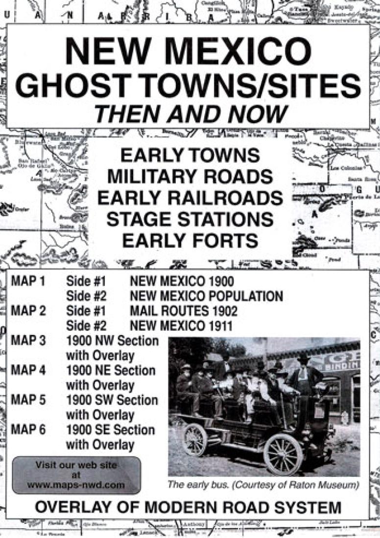 Cover of New Mexico, Ghost Towns, 5-Map Set, Then and Now