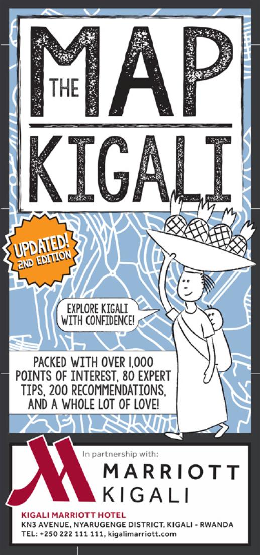 Cover of The Kigali Map by Kigali Guides Ltd.
