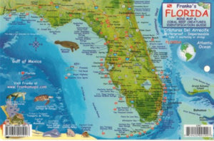 Florida Keys Map & Fish Card by Frankos Maps Ltd.
