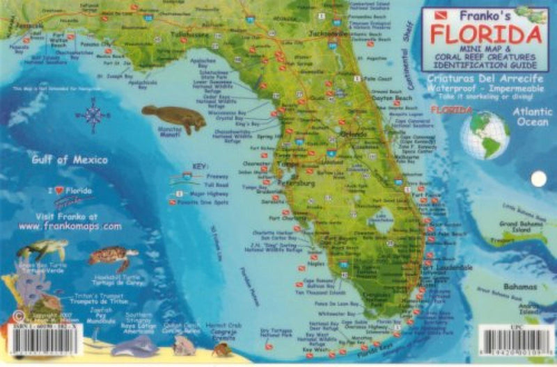 Cover of Florida Keys Map & Fish Card