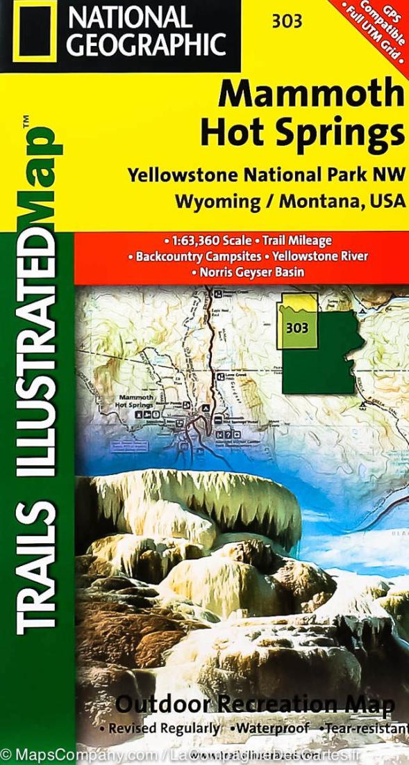 Mammoth Hot Springs : Yellowstone National Park nw : Wyoming/Montana, USA by National Geographic