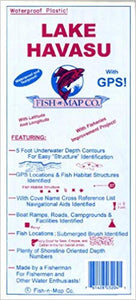 Lake Havasu Fishing Map by Fish-n-Map Company