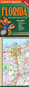Florida, Laminated Tuffy Map with City Insets by Tuffy Maps