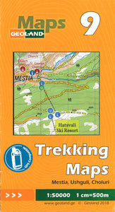 Mestia, Ushguli, Lashkheti - Georgia Trekking Map sheet 9 by GeoLand