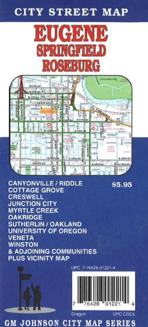 Cover of Eugene, Springfield and Roseburg, Oregon by GM Johnson