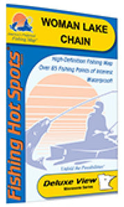 Woman Lake Chain Fishing Map by Fishing Hot Spots