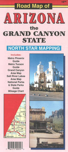 Road Map of Arizona: the Grand Canyon State by North Star Mapping