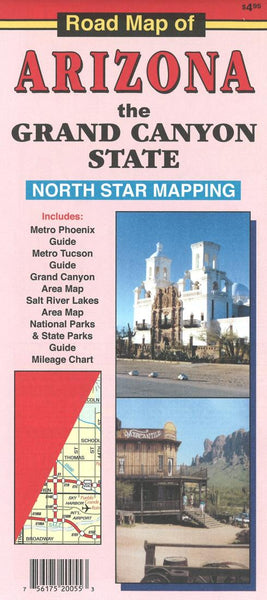 Cover of Road Map of Arizona: the Grand Canyon State by North Star Mapping