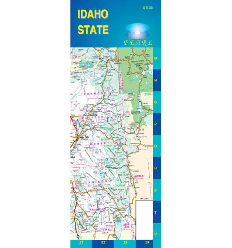 Cover of Idaho, Pearl Map, laminated by GM Johnson