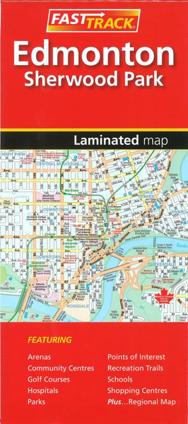 Cover of Edmonton Alberta, Fast Track laminated map 