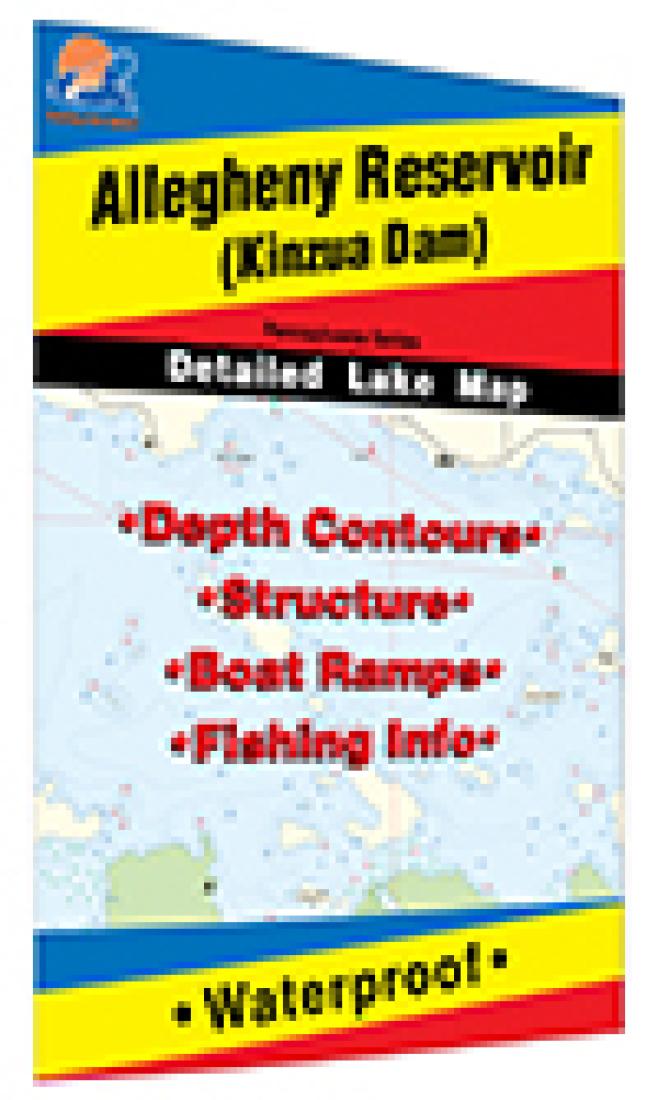 Cover of Allegheny Reservoir Fishing Map by Fishing Hot Spots