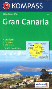 Gran Canaria Hiking Map By Kompass
