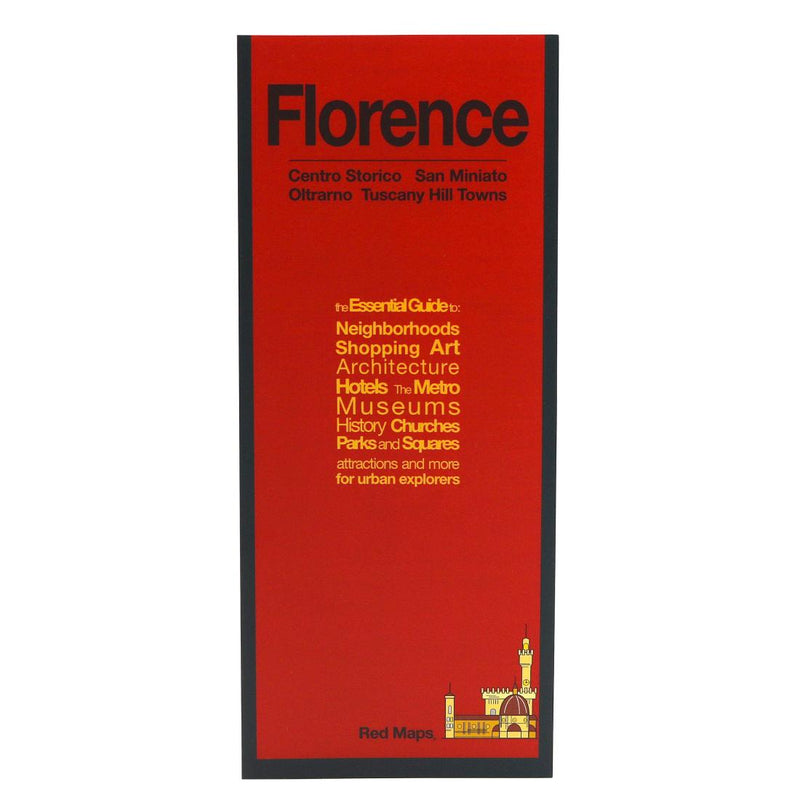 Cover of Florence, Italy: Centro Storico, San Miniato : Oltrarno, Tuscany Hill Towns by Red Maps