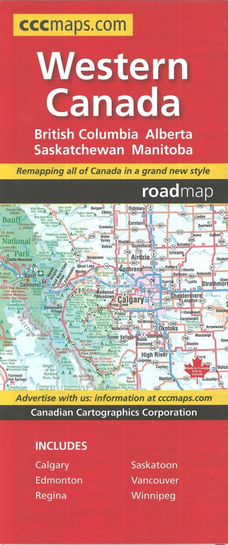 Cover of Western Canada Map 