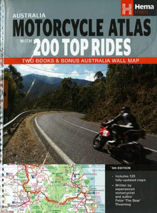 Australia, Motorcycle Atlas Pack (2 books + 1 wall map) by Hema Maps