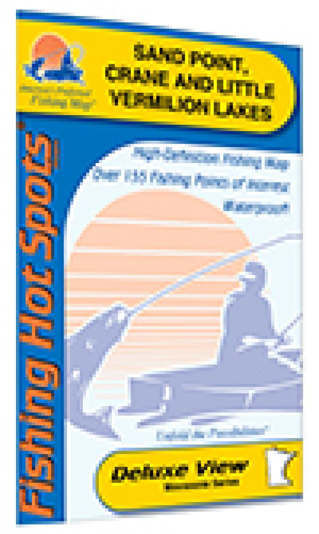 Cover of Sand Point, Crane, and Little Vermilion Lakes Fishing Map by Fishing Hot Spots