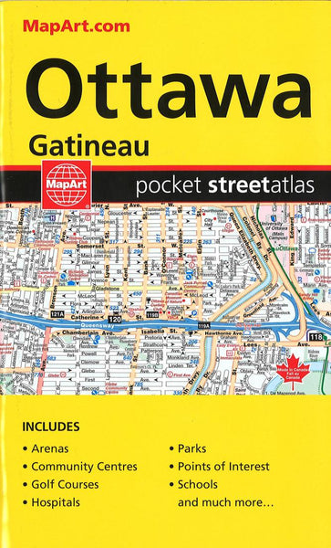 Cover of Ottawa and Gatineau Pocket Street Atlas 