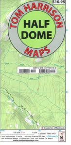 Half Dome and Yosemite, California Trail Map by Tom Harrison Maps