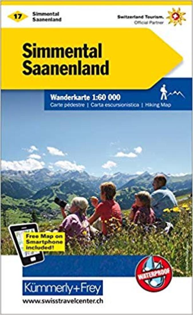 Cover of Simmental - Saanenland : Switzerland Hiking Map #17 by Kummerly + Frey