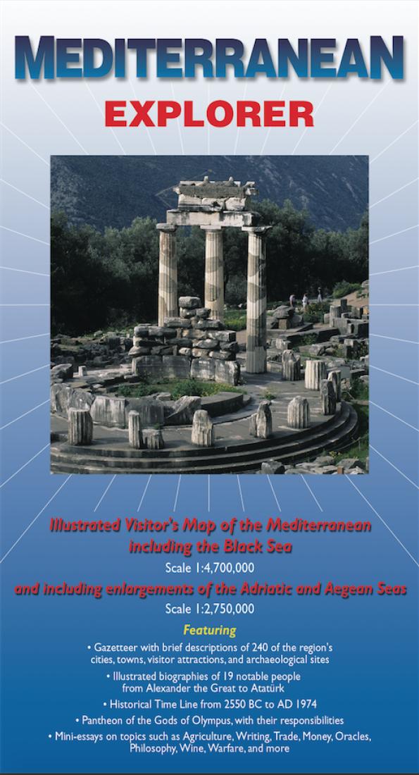 Cover of Mediterranean Explorer Map by Ocean Explorer Maps