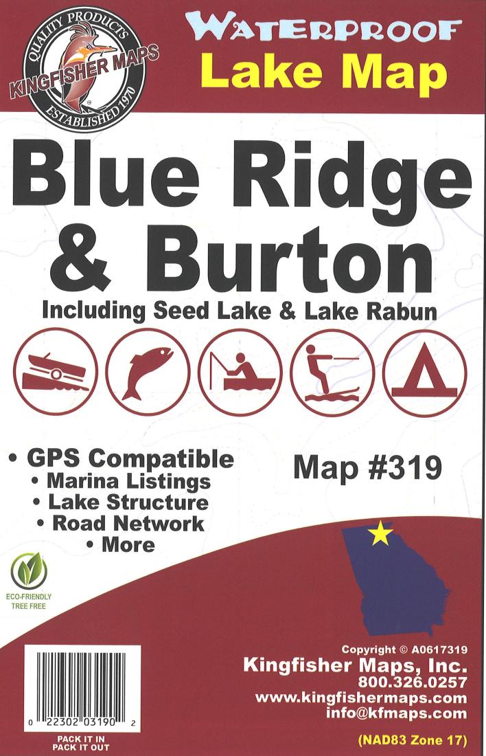 Cover of Blue Ridge/Burton Lake Map by Kingfisher Maps, Inc.