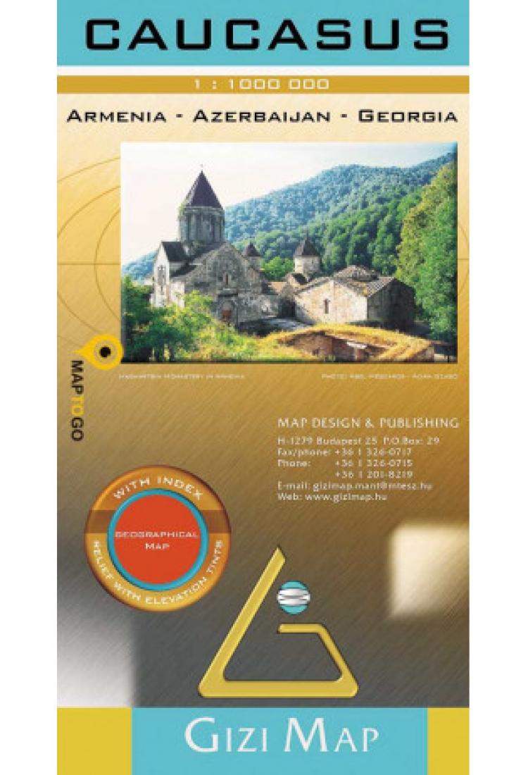 Cover of Caucasus Geographical Map by GiziMap