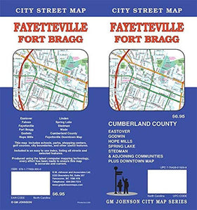 Fayetteville Fort Bragg : City Street Map by GM Johnson