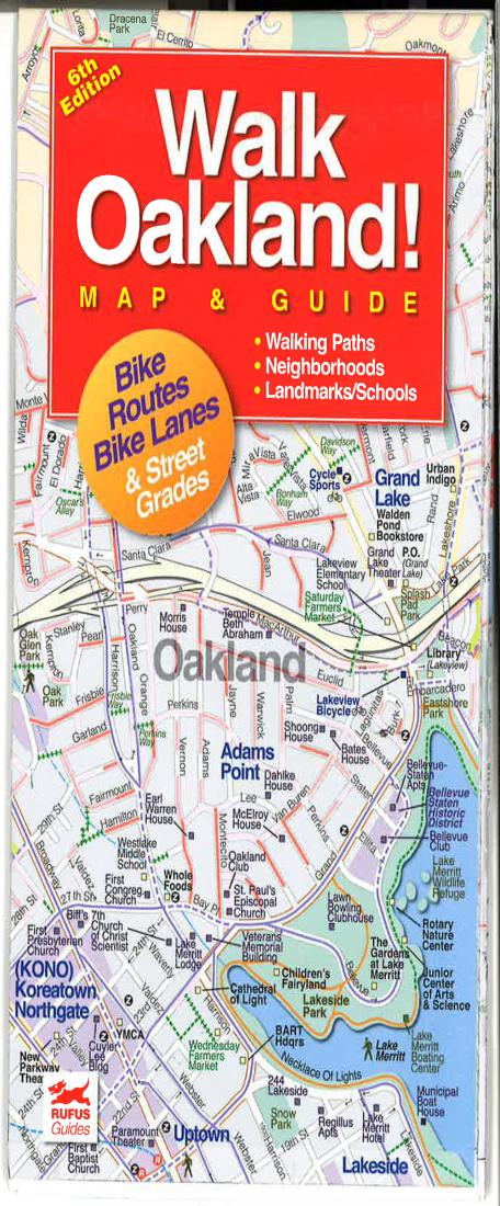 Cover of Oakland, California Walking Map and Guide