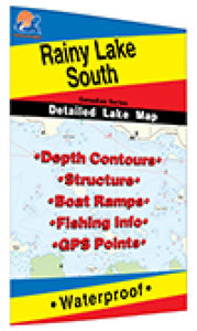 Rainy Lake South Fishing Map by Fishing Hot Spots