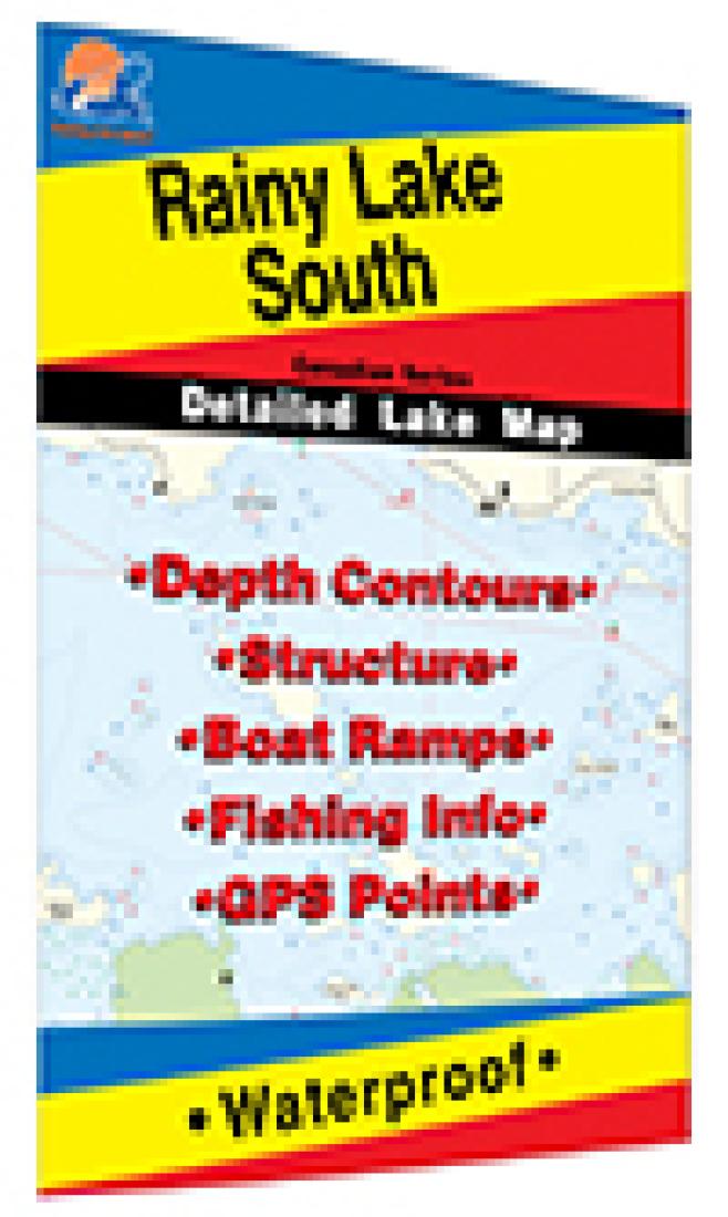 Cover of Rainy Lake South Fishing Map by Fishing Hot Spots