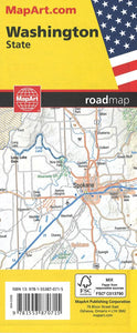 Washington State Road Map by Canadian Cartographics Corporation