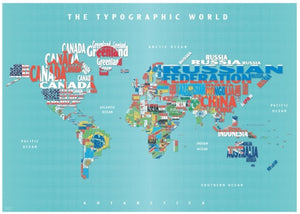 Graphic Map World - flags by Oxford Cartographers