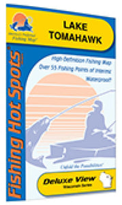Lake Tomahawk Fishing Map (Oneida Co) by Fishing Hot Spots