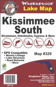 Kissimmee South Lake Map by Kingfisher Maps, Inc.