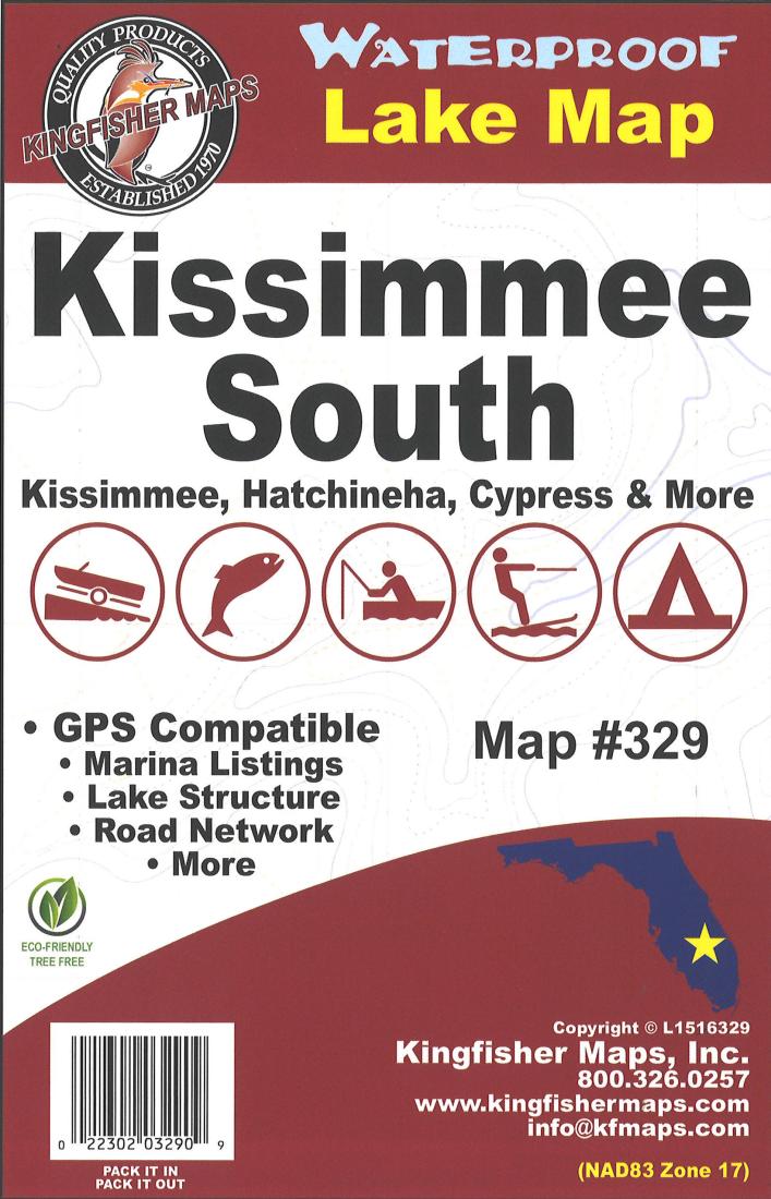 Cover of Kissimmee South Lake Map by Kingfisher Maps, Inc.