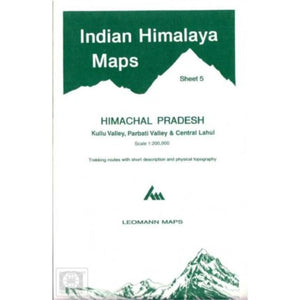 Indian Himalaya, Himachal Pradesh sheet 5 - Kulu, Parbati, Central Lahul by West Col Productions