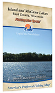 Island/McCann Lakes (Rusk Co) Fishing Map by Fishing Hot Spots