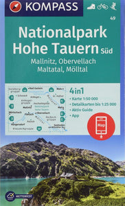 Mallnitz - Obervellac Hiking Map By Kompass