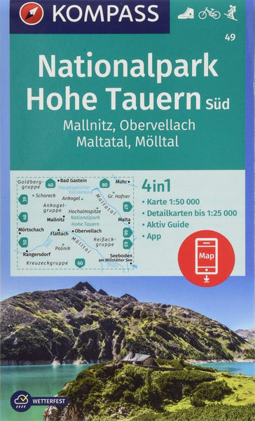 Cover of Mallnitz - Obervellac Hiking Map By Kompass
